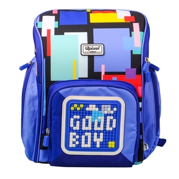 Рюкзак Upixel Funny Square School, синій (WY-U18-007M) - Pampik - 2