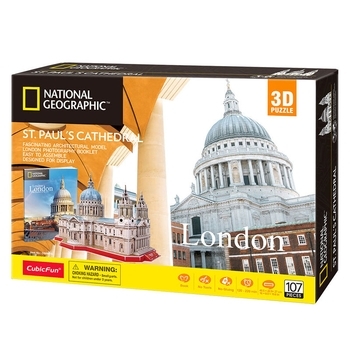 Пазл 3D CubicFun National Geographic Собор Святого Павла, 107 ел. (DS0991h) - Pampik