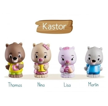 Ігровий набір Klorofil Сім'я бобрів (700303F) - Pampik - 2