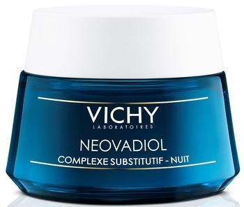 Нічний антивіковий крем-догляд Vichy Neovadiol, з компенсуючим ефектом для шкіри всіх типів, 50 мл - Pampik