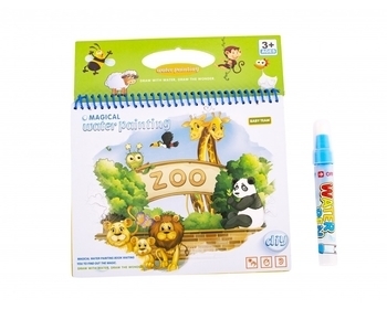 Книжечка-розмальовка водна Вaby Team Зоопарк (9030_зоопарк) - Pampik