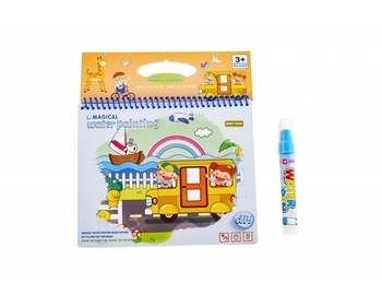 Книжечка-розмальовка водна Вaby Team Машинка (9030_машинка) - Pampik