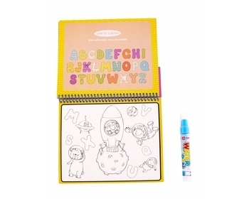 Книжечка-раскраска водная Вaby Team Паровозик с буквами (9030_паровозик_с_буквами) - Pampik - 2