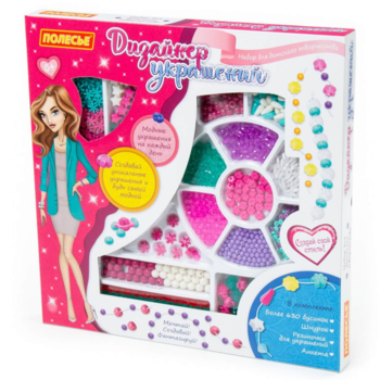 Набір намистин для творчості Polesie Дизайнер прикрас, в коробці, 777 ел. (78513) - Pampik