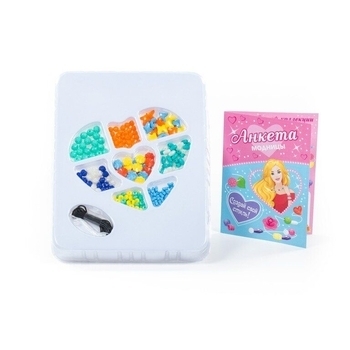 Набір намистин для творчості Polesie Маленька модниця, в коробці, 205 ел. (78407) - Pampik - 2