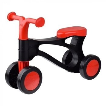 Беговел Lena Мой первый скутер, красный с черным (7161) - Pampik