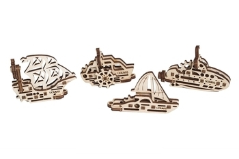 3D пазл Ukrainian Gears Фіджет Кораблі (70035) - Pampik