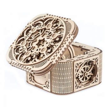 Механічний 3D-пазл Ukrainian Gears Шкатулка з секретом, 190 ел. (70031) - Pampik - 2