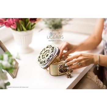 Механічний 3D-пазл Ukrainian Gears Шкатулка з секретом, 190 ел. (70031) - Pampik - 8