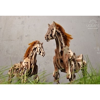 Механічний 3D-пазл Ukrainian Gears Кінь-механоидов, 410 ел. (70058) - Pampik - 6
