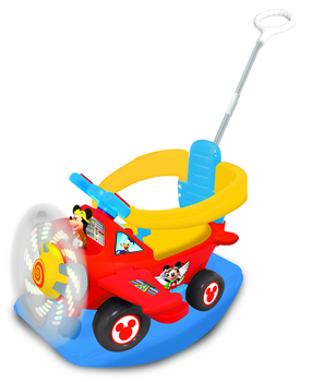 Чудомобиль Kiddieland Микки Маус 3 в 1, красный (53587) - Pampik - 3