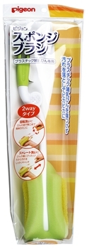 Щітка з губкою для миття дитячих пляшечок Pigeon (04039) - Pampik - 2