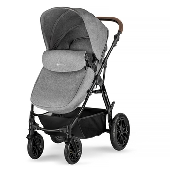 Універсальна коляска 3 в 1 Kinderkraft Moov Gray Melange KKWMOOVGRYM0NC, сірий (00-00303680) - Pampik - 4