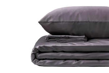 Простирадло на резниці LightHouse, сатин, 200х160 см, темно-сірий (551771) - Pampik - 2