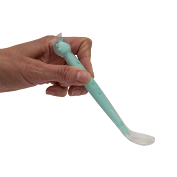 Силіконова ложка Kinderenok Happy Meal, блакитний (290520) - Pampik - 7