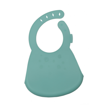 Дитячий нагрудник Kinderenok Happy Meal силіконовий, блакитний (310520) - Pampik - 2