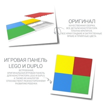 Дитячий функціональний столик і стільчик Poppet 5 в 1, блакитний (PP-002B) - Pampik - 7