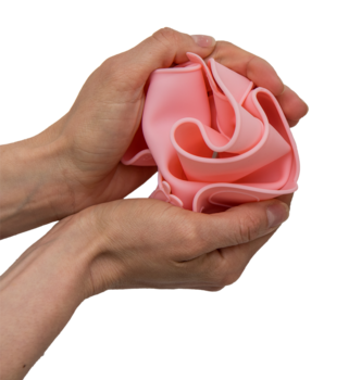 Детский нагрудник Kinderenok Happy Meal силиконовый, розовый (300520) - Pampik - 6