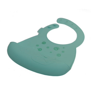 Дитячий нагрудник Kinderenok Happy Meal силіконовий, блакитний (310520) - Pampik - 3