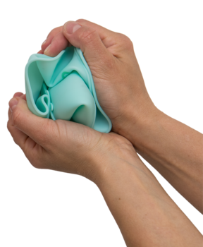 Дитячий нагрудник Kinderenok Happy Meal силіконовий, блакитний (310520) - Pampik - 5