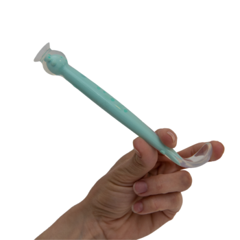 Силіконова ложка Kinderenok Happy Meal, блакитний (290520) - Pampik - 9