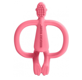 Игрушка-прорезыватель Matchstick Monkey Обезьянка, розовый (MM-ONT-018) - Pampik - 3