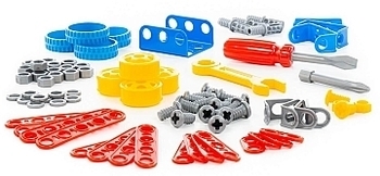 Конструктор Polesie Изобретатель, 91 элемент (72986) - Pampik - 3