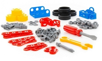 Конструктор Polesie Винахідник, 97 елементів (72979) - Pampik - 2