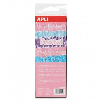Набір олівців Apli Kids Пастель, 6 кольорів (18059) - Pampik - 2