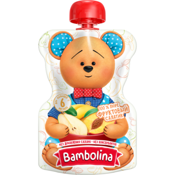 Пюре Bambolina Pouch Фруктовий салат, 90 г - Pampik