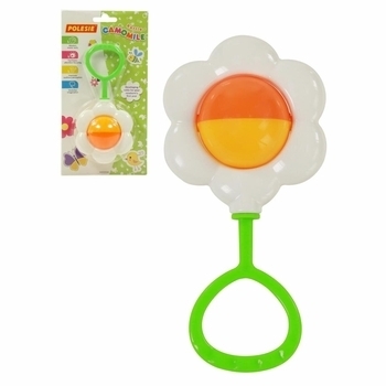 Погремушка Polesie Ромашка, белый (70739) - Pampik