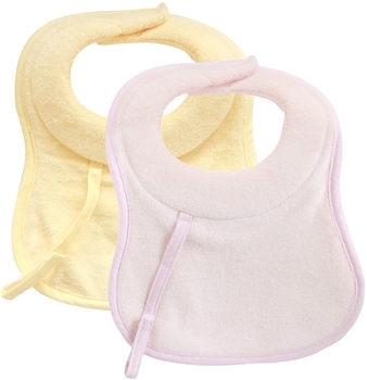 Слинявчик Chicco Milky, 2 шт., рожевий з жовтим (16300.10) - Pampik - 3