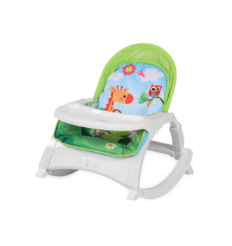 Крісло-шезлонг Lorelli (Bertoni) Alex With Table Jungle Green, салатовий (23185) - Pampik - 2