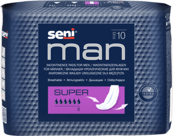 Урологічні прокладки Seni Man, super, 10 шт. - Pampik