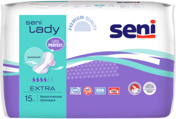 Урологічні прокладки Seni Lady, extra, 15 шт. - Pampik