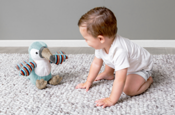 Інтерактивна м'яка іграшка Zazu Тукан Тімо, з плесканням та співом, бірюзовий (ZA-TIMO-01) - Pampik - 7