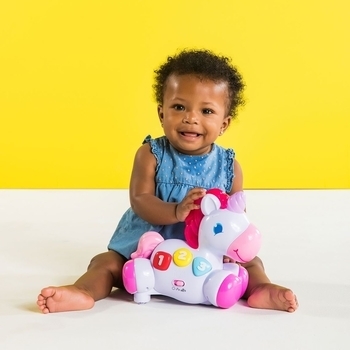 Іграшка музична Bright Starts Rock & Glow Unicorn (10307) - Pampik - 4