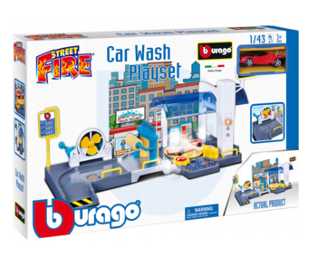 Ігровий набір Bburago Автомийка 1:43 (18-30406) - Pampik