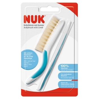 Расческа и щетка для волос Nuk, синий (3952942) - Pampik - 2