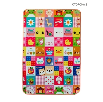 Дитячий двосторонній килимок Limpopo Смарт-пазли та Стікери, 120х180 см (LP016-120) - Pampik - 3