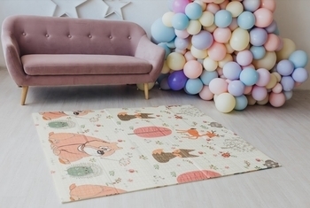 Детский двухсторонний складной коврик Poppet Лесные жители и Добрые соседи, 150х180 см (PP008-150) - Pampik - 8