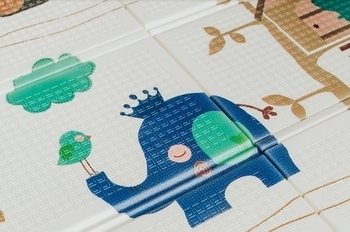 Детский двухсторонний складной коврик Poppet Лесные жители и Добрые соседи, 150х180 см (PP008-150) - Pampik - 4