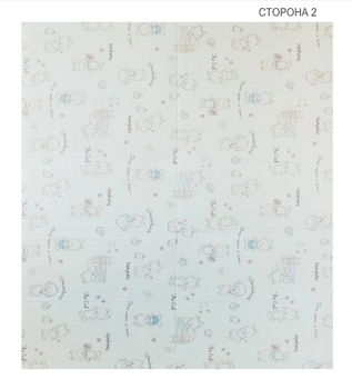 Дитячий двосторонній складаний килимок Poppet Пригоди ведмедиків і Танець панд, 200х180 см (PP003-200) - Pampik - 3