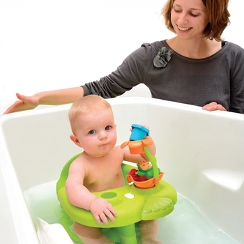 Стільчик для купання Smoby Cotoons з ігровою панеллю, зелений (110615) - Pampik - 4