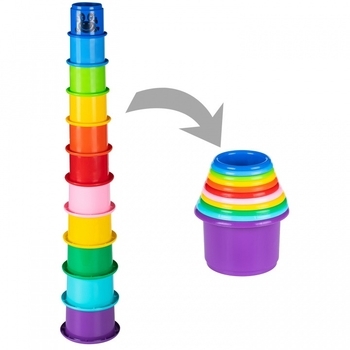 Ігровий набір Fancy Baby Цікава пірамідка, 11 ел. (PR03) - Pampik - 3