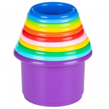 Ігровий набір Fancy Baby Цікава пірамідка, 11 ел. (PR03) - Pampik - 4