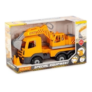 Іграшка Polesie Престиж Автомобіль-екскаватор, в коробці (76052) - Pampik - 4