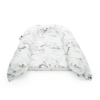 Матрац-кокон DockATot Grand Carrara Marble 9-36 міс., світло-сірий - Pampik - 2