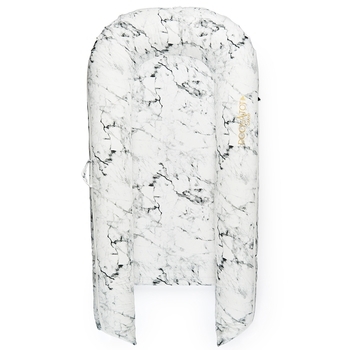 Матрац-кокон DockATot Grand Carrara Marble 9-36 міс., світло-сірий - Pampik