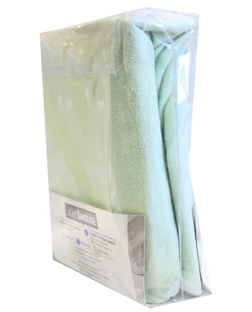 Простыня на резинке LightHouse, махра, 160х200 см, бирюзовый (46722) - Pampik - 2